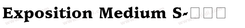 Exposition Medium S字体转换
